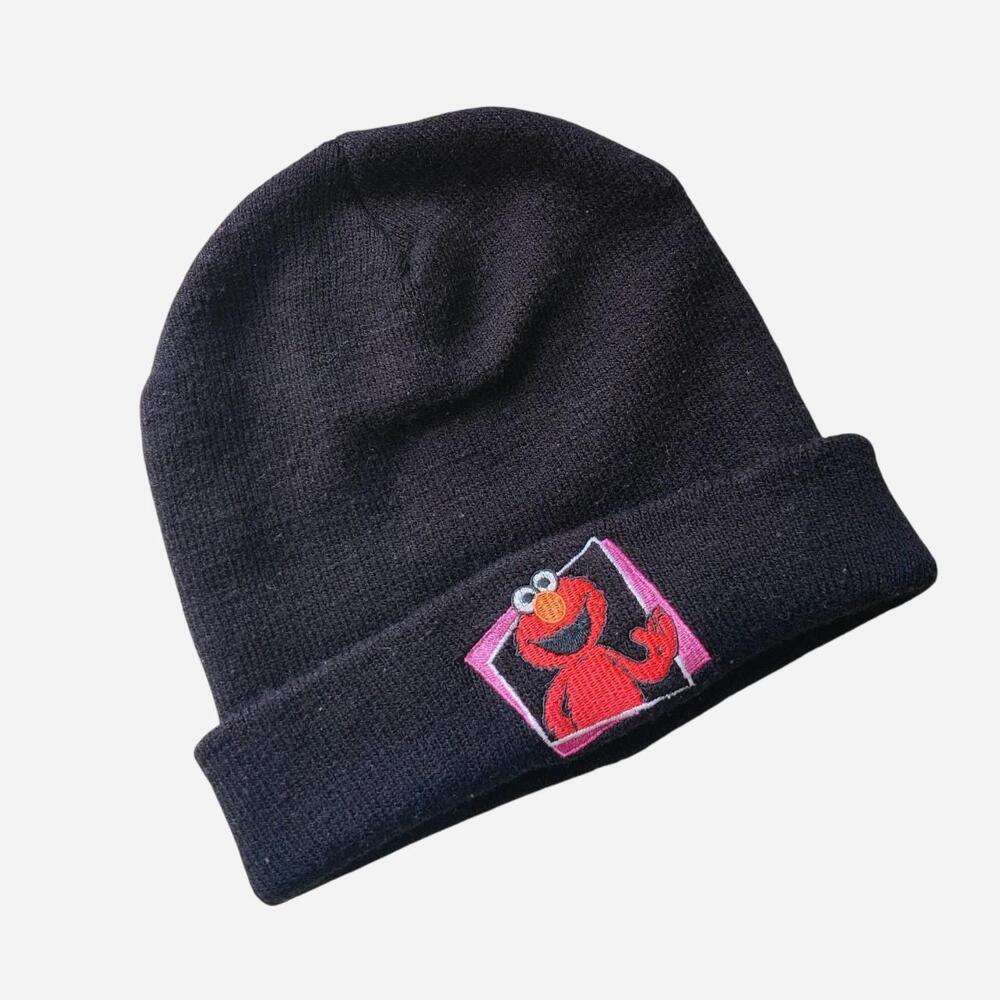 Sesame Street Elmo black beanie